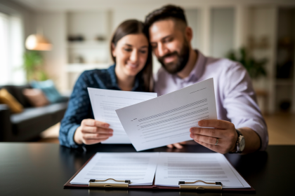 couple-documents-table-salon-flou