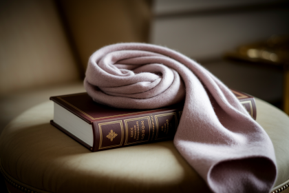 echarpe-cachemire-livre-cuir