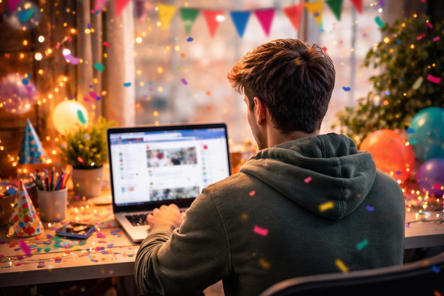 jeune-adulte-bureau-decorations-festives