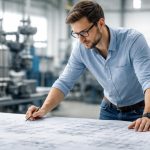 professionnel-tenue-detendue-plans-equipements industriels