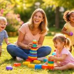 assistante-joyeuse-enfants-jardin-jouets
