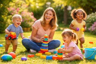 assistante-joyeuse-enfants-jardin-jouets