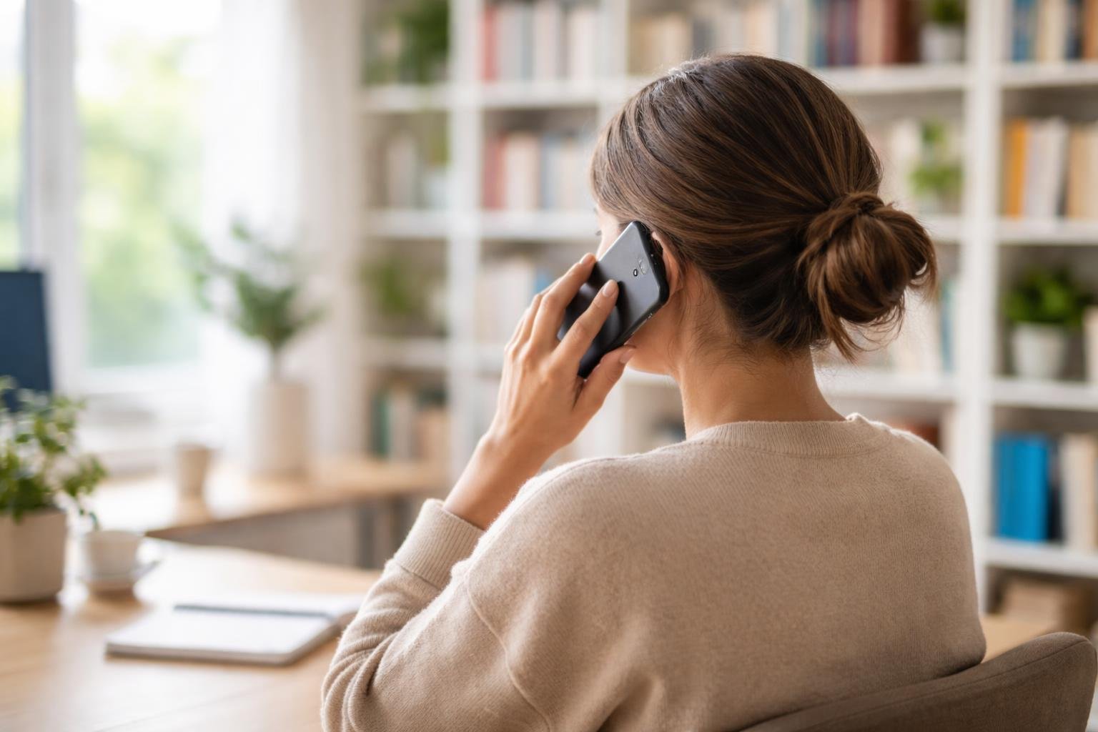 personne-smartphone-espace-travail-lumineux