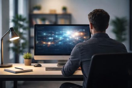 bureau-moderne-ordinateur-personne-assise