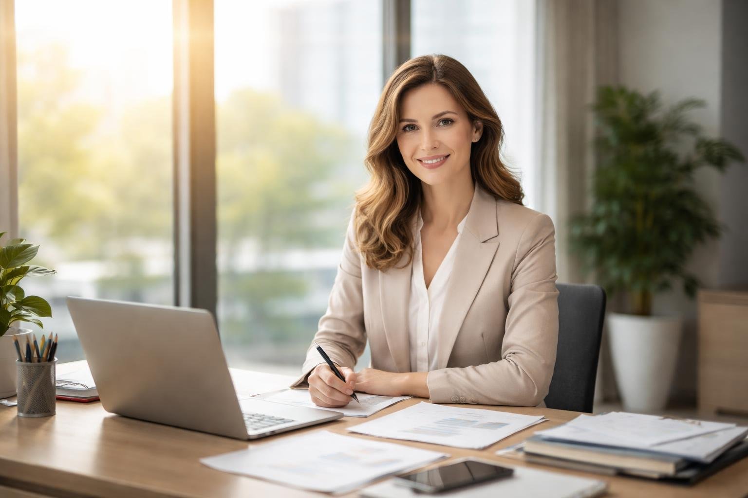 personne-bureau-ordinateur-fenetre-lumiere