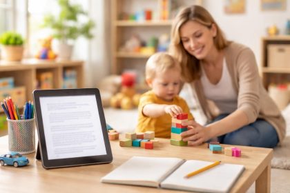 bureau-tablette-assistante-enfant-jouets