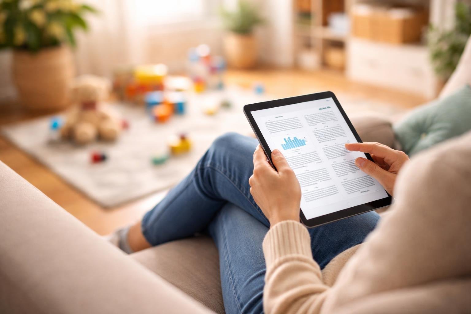 personne-salon-tablette-jouets-enfants