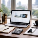 bureau-elegant-ordinateur-calcul-urbain