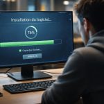 ecran-ordinateur-installation-logiciel-personne