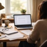 bureau-ordinateur-papiers-lumiere-naturelle