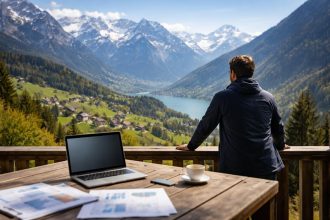 montagnes-suisses-table-ordinateur-individu