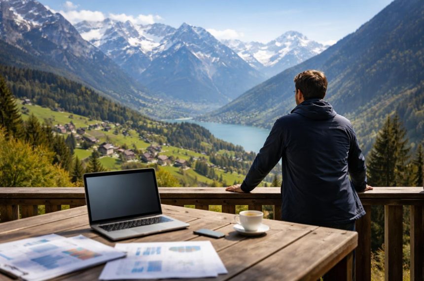 montagnes-suisses-table-ordinateur-individu