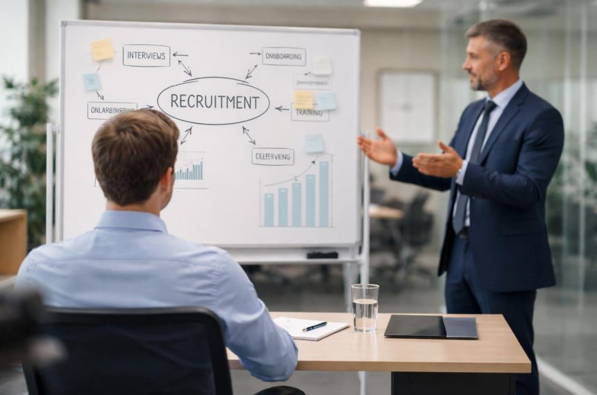 bureau-ressources-humaines-gestionnaire-tableau-blanc